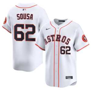 Game Men White #62 Astros Bennett Sousa Jersey 773863-124 - Image 1
