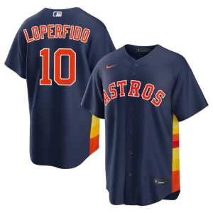 Replica Men #10 Joey Loperfido 'Stros Navy Jerseys 499784-373 - Image 1