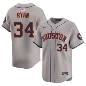 Limited Nolan Ryan Men's 'Stros #34 Gray Jerseys 285883-322 - Image 1