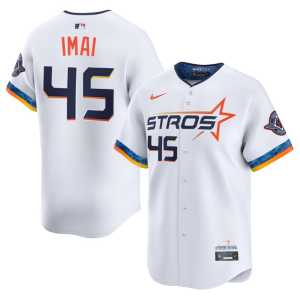 City Connect The Astros White Tatsuya Imai Mens #45 Player Jersey 963709-942 - Image 1