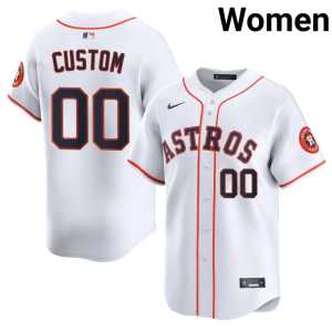 #00 Custom The Astronauts Womens White Official Jerseys 538532-181 - Image 1