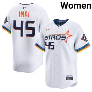 City Connect Tatsuya Imai #45 Houston Astros Womens Official White Jersey 377931-213 - Image 1