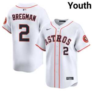 Alex Bregman 'Stros White Youth Replica #2 Jerseys 207965-702 - Image 1