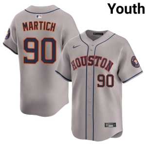 Gray Youth #90 'Stros Game Eurys Martich Jersey 903388-103 - Image 1